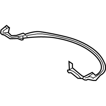 Lexus 64843-53010 Weatherstrip, Back Window Channel