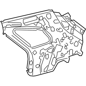 Lexus 61732-48090 Panel, Roof Side, Inner