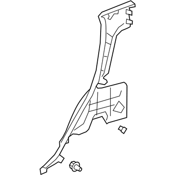 Lexus 62551-48180-E0 Garnish, Rear Seat Side