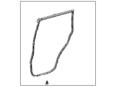 Lexus 67871-60130 WEATHERSTRIP, Rear Door