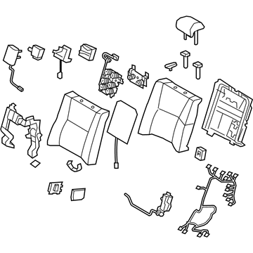 Lexus 71480-50W21-F0 Back Assembly, Rear Seat