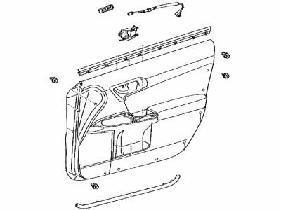 Lexus 67610-76242-45 Panel Assembly, Front Door