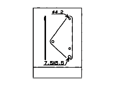 Lexus 82715-60850 Bracket, Wiring Harness