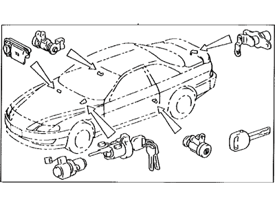 Lexus 89704-33080-K0 Control Set, Wireless Door Lock