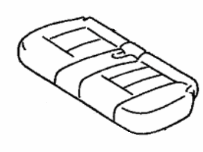 Lexus 71076-60370-A0 Rear Seat Cushion Cover, Left (For Separate Type)