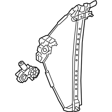 Lexus 69830-50080 Regulator Assembly, Rear Door Window