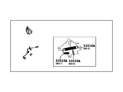 Lexus 53510-76040 Hood Lock Assembly