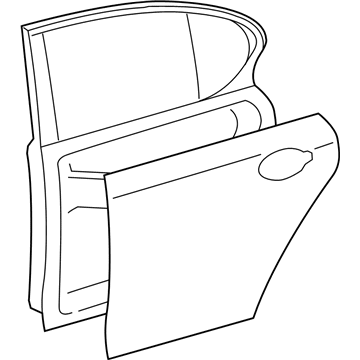 Lexus 67004-30651 Panel Sub-Assembly, Rear Door