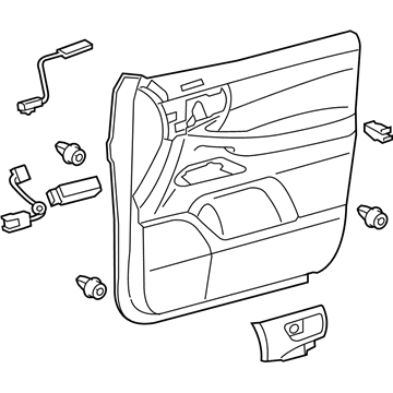 Lexus 67610-60F80-C2 Panel Assembly, Front Door