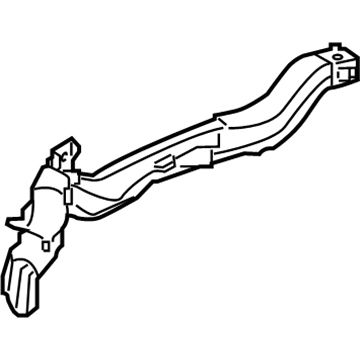 Lexus 55971-11010 Duct, Side DEFROSTER