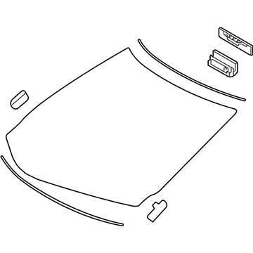 Lexus 56101-0E520 Windshield Glass Sub-Assembly