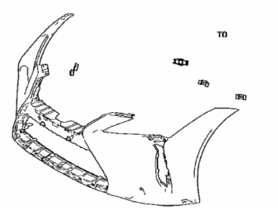 Lexus 52119-11903 Front Bumper Cover, L