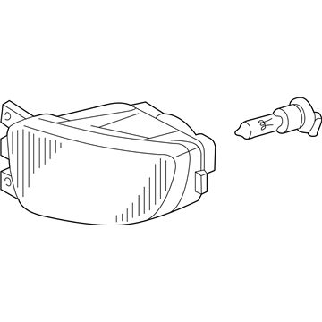 Lexus 81210-30243 Lamp Assembly,Fog,RH