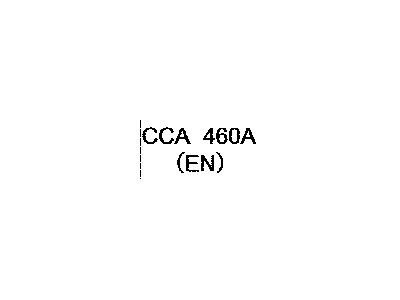 Lexus 28898-36010 Label, Battery Information