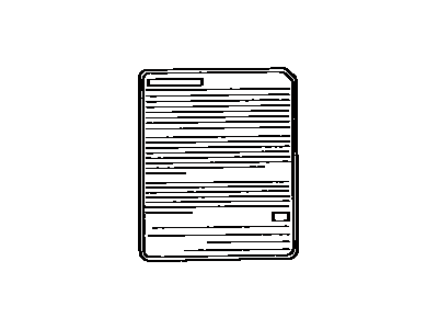 Lexus 74599-30010 Label, Driver & Passenger Air Bag Information