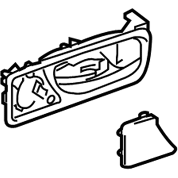 Lexus 67608-0E010-B0 Rear Door Inside Handle Sub-Assembly, Left