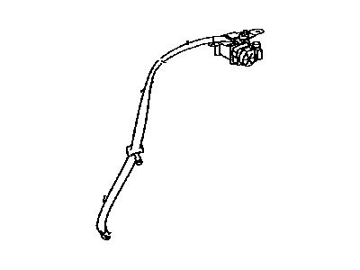 Lexus 73360-30530-B0 Belt Assembly, Rear Seat