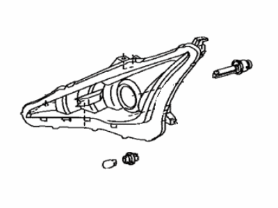 Lexus 81110-77010 Headlamp Assembly, Right