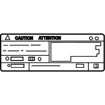 Lexus 88723-11010 Label, Cooler Service