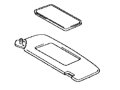 Lexus 74310-24191-E0 Visor Assy, RH