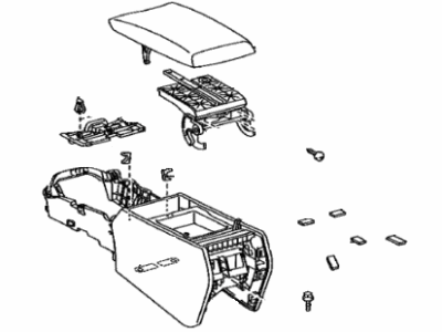 Lexus 58810-50531-C9 Box Assembly, Console