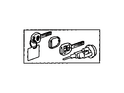 Lexus 89073-24030 Cylinder Set, Lock W