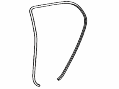 Lexus 62331-76011 WEATHERSTRIP, Rear Door