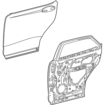 Lexus 67003-0E160 Panel Sub-Assembly, Rear Door