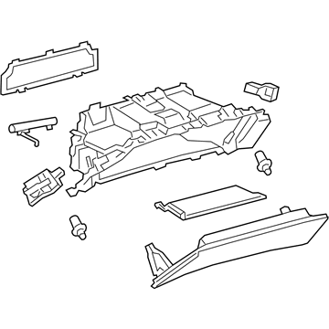 Lexus 55550-50250-D3 Door Assy, Glove Compartment