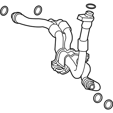 Lexus 15705-38020 Hose Sub-Assy, Oil Cooler