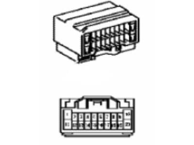 Lexus 90980-12038 Housing, Connector F