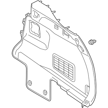 Lexus 64730-48170-C0 Panel Assembly, Deck Trim