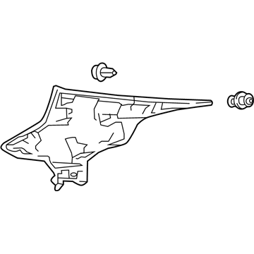 Lexus 62470-24070-B0 GARNISH Assembly, Roof Side