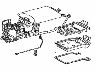 Lexus 589E0-50041-A1 Armrest Assy, Rear Seat