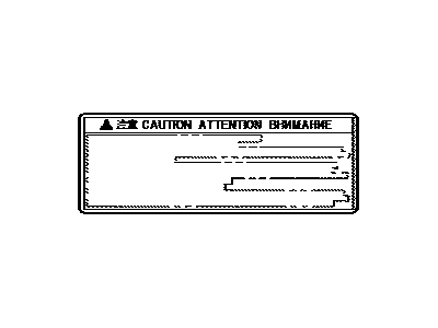 Lexus 861C8-78020 Label, Mobile WIRELE