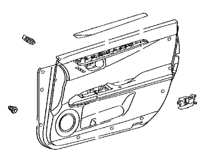 Lexus 67620-33E20-A6 Panel Assembly, Front Door