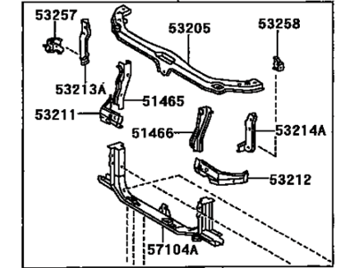 Lexus 53201-48010 Support Sub-Assy, Radiator