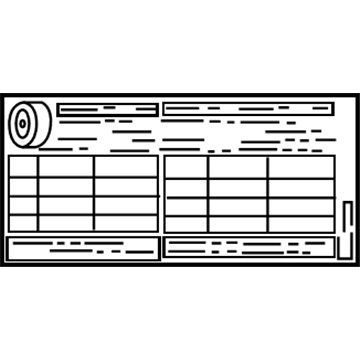 Lexus 42661-30Q20 Label, Tire Pressure