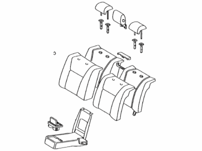 Lexus 71480-50S11-A1 Back Assembly, Rear Seat