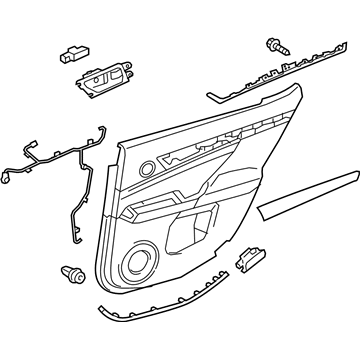 Lexus 67640-30U40-27 Panel Assembly, Rear Door