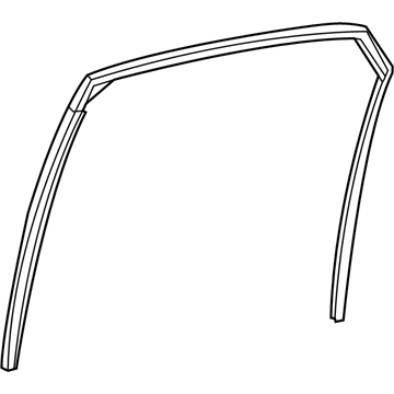 Lexus 68152-48090 Run, Rear Door Glass