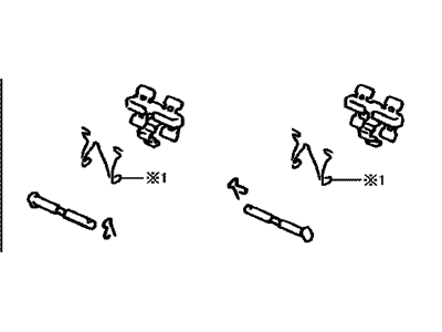 Lexus 04948-30070 Fitting Kit, Disc Brake, Rear