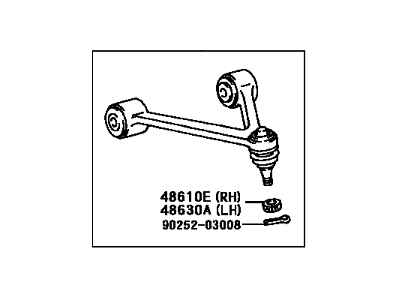 Lexus 48630-29045 Front Suspension Upper Arm Assembly Left