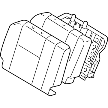 Lexus 79340-60550-B0 Back Assy, NO.3 Seat, RH