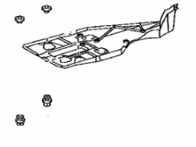 Lexus 58399-53020 Cover, Floor Under, No.2