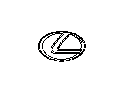 Lexus 90975-02045 Luggage Compartment Door Emblem, Front