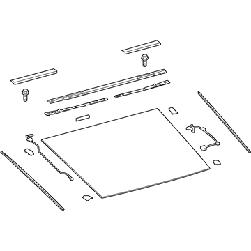 Lexus 64810-11050 Window Assembly, Back