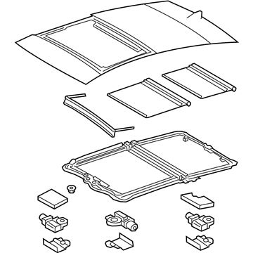 Lexus 63203-50100-E1 Housing Sub-Assy, Sliding Roof