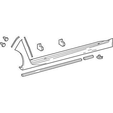 Lexus 75850-30460-J0 MOULDING Assembly, Body