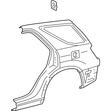 Lexus 61612-48020 Panel, Quarter, LH